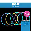 22" Bulk 50 Pc. Glow Swizzle Multicolor Plastic Breakaway Necklaces Image 2