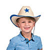 22" Kids Cowboy Hats with Blue & Red Rim & Star - 12 Pc. Image 1