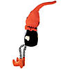 22" Orange and Black Halloween Gnome with Striped Dangling Legs Image 3