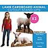 23 1/4" - 32 1/2" Lamb Cardboard Animal Cutout Stand-Ups - 2 Pc. Image 1