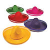 23" Adults Solid Color Straw Sombreros with Chin Cord - 12 Pc. Image 1