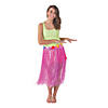 24" - 32" Adults Layered Rainbow Colored Hula Skirts - 6 Pc. Image 1