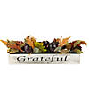 24" Autumn Harvest 3-Piece Candle Holder in a Rustic Wooden Box Centerpiece Image 1