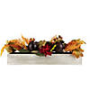 24" Autumn Harvest 3-Piece Candle Holder in a Rustic Wooden Box Centerpiece Image 2