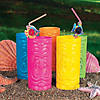 24 oz. Bright Tiki Luau Tall Disposable BPA-Free Plastic Cups - 12 Ct. Image 1