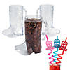 24 Pc. Cowboy Boot Mug & Straw Kit for 12 Image 1