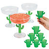 24 Pc. Fiesta Cactus Plastic Glasses Kit for 12 Guests Image 1