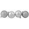 24ct Silver 4-Finish Shatterproof Christmas Ball Ornaments 2.5" (60mm) Image 2