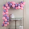25 Ft. Tuftex Pink & Blossom Balloon Garland Kit - 202 Pc. Image 1