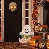 25" Lighted LED Ghost with "Boo" Banner Halloween Yard Decoration Image 1