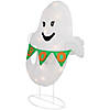 25" Lighted LED Ghost with "Boo" Banner Halloween Yard Decoration Image 3