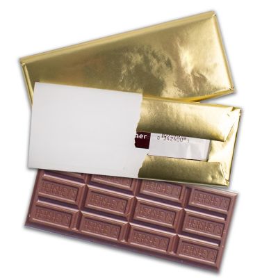 25 Pcs Hershey's Chocolate Bars Wrapped with Gold Foil - 1.55oz Milk Chocolate Candy Bars - DIY Party Favors Image 1