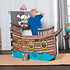 25" x 35" Color Your Own Pirate Ship White Cardboard Playhouse Image 3