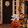 27.5" LED Lighted Battery Operated Jack-O-Lantern and Ghosts Halloween Decoration Image 1