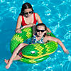 28" Green and Yellow Snake Swimming Pool Inner Tube Float Image 3