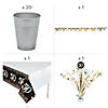 281 Pc. Sparkling Celebration 50th Birthday Tableware Kit for 8 Guests Image 2