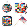 291 Pc. Flags of All Nations Party Tableware Kit for 12 Guests Image 2