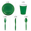 298 Pc. Red & Green Tableware Kit for 48 Guests Image 1