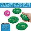 3 1/2" Mental Health Awareness Football Stress Balls - 12 Pc. Image 2