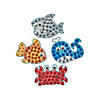 3 1/2" Under the Sea Jewel Creature Mosaic Craft Kit - Makes 12 Image 1