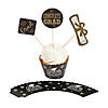 3 1/4" Bulk 100 Pc. Congrats Grad Paper Cupcake Liners with Pick Toppers Image 1