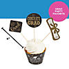 3 1/4" Bulk 100 Pc. Congrats Grad Paper Cupcake Liners with Pick Toppers Image 2