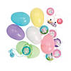 3 1/4" Pastel Toy-Filled Plastic Easter Eggs - 24 Pc. Image 1