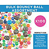 3/4" - 1 1/2" Bulk 100 Pc. Rubber Bouncy Ball Assortment Image 2