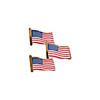 3/4" Bulk 72 Pc. Patriotic USA Flag Stars & Stripes Metal Pins Image 1