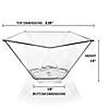3.5 oz. Clear Star Pentagon Disposable Plastic Dessert Cups (168 Cups) Image 2