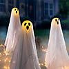 3 Ft. Glowing Face Ghost Trio Halloween Outdoor Yard Decoration - 3 Pc. Image 2
