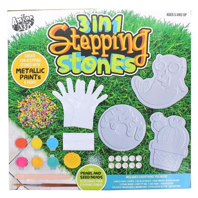 3 in 1 Stepping Stones Craft Kit  Makes 3 Stepping Stones Image 2