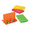 3" Mini Bright Neon Orange, Green, Pink & Yellow Connection Games - 12 Pc. Image 1