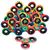 3" Psychedelic Tie-Dye Plastic Fidget Spinner Toys - 12 Pc. Image 1