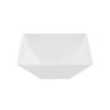 3 qt. White Square Plastic Serving Bowls (15 Bowls) Image 1