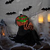 30" Black and Orange Animated Pumpkin Halloween Decoration Image 1
