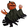 30" Black and Orange Animated Pumpkin Halloween Decoration Image 3