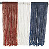 30" Bulk 144 Pc. Patriotic Red, White & Blue Bead Necklace Assortment Image 1