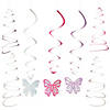 30" Butterfly Hanging Swirls - 12 Pc. Image 1