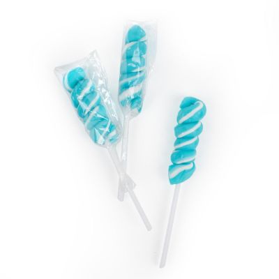 30 Pcs Light Blue Twisty Pops Lollipops Blue Raspberry Candy Image 1