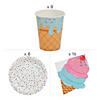 301 Pc. Ice Cream Party Tableware Kit for 8 Guests Image 2