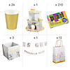303 Pc. Ultimate Graduation Cottage Core Party Decorating Kit for 8 Guests Image 2