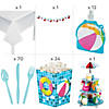 306 Pc. Pool Party Ultimate Tableware Kit for 8 Guests Image 2