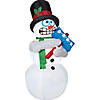 31" Airblown&#174; Animated Shiverng Snowman Inflatable Christmas Yard D&#233;cor Image 1