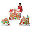 32" - 45" Gingerbread Village Cardboard Cutout Stand-Ups Image 1