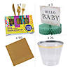 321 Pc. Eucalyptus Baby Shower Disposable Tableware Kit for 8 Guests Image 2