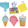 341 Pc. Ice Cream Party Ultimate Tableware Kit for 8 Guests Image 1