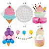 341 Pc. Ice Cream Party Ultimate Tableware Kit for 8 Guests Image 2