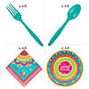 345 Pc. Diwali Party Tableware Kit for 48 Guests Image 2