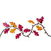 35-Count Fall Harvest Leaves Mini Light Garland Set  8.75ft Brown Wire Image 1